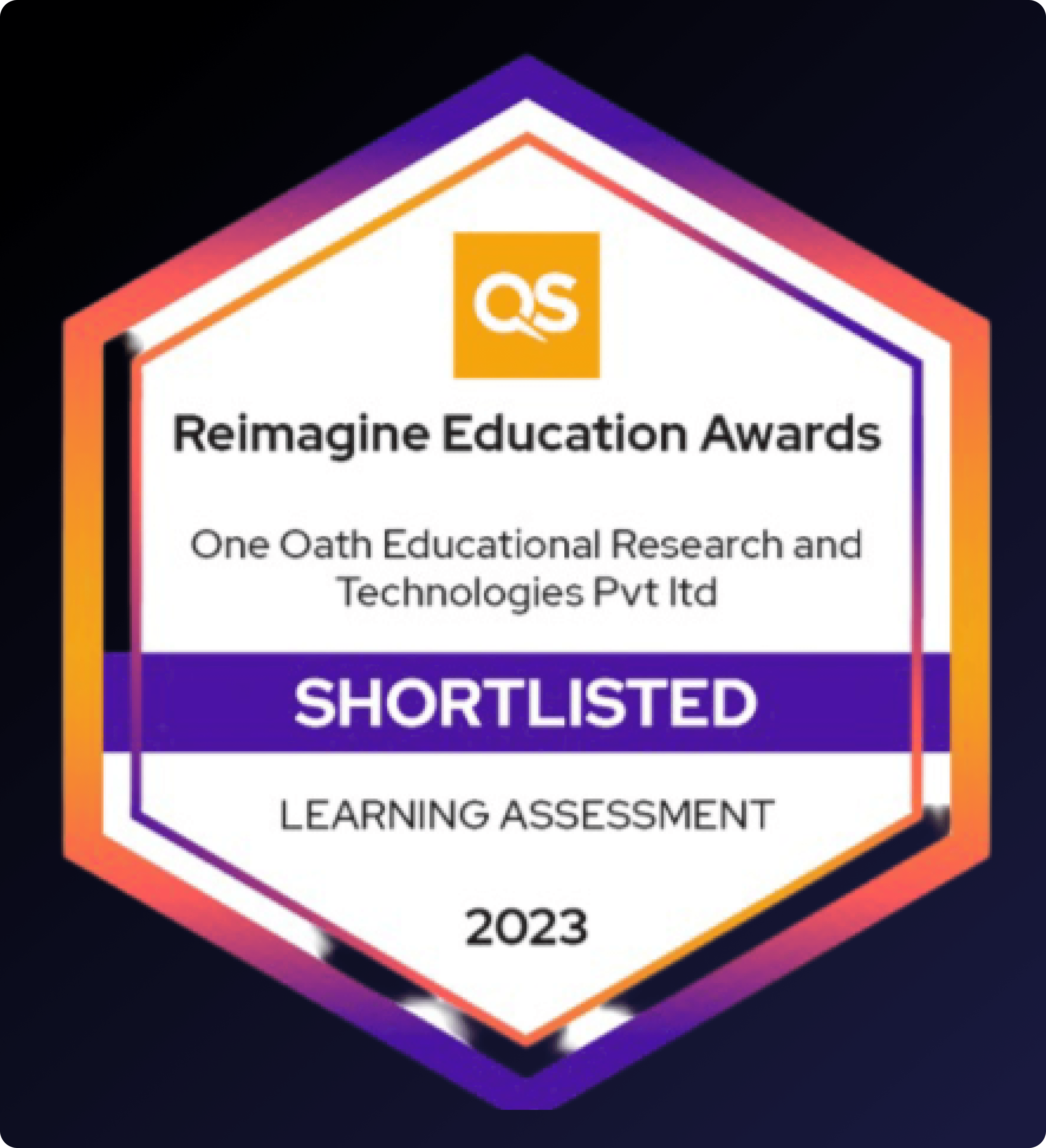 Reimagine Education Award by QS
